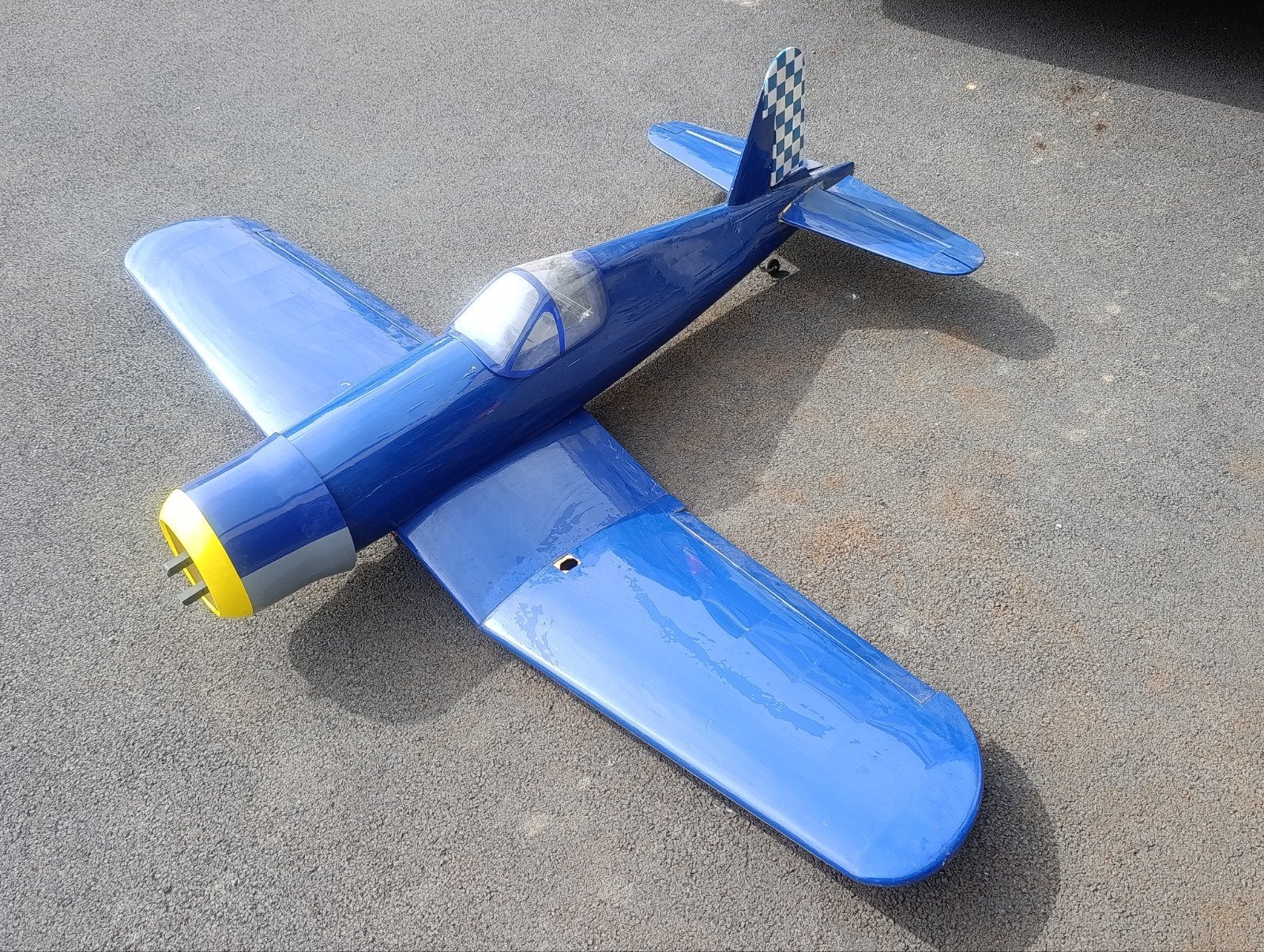 avion rc corsair 2m, Enlèvement