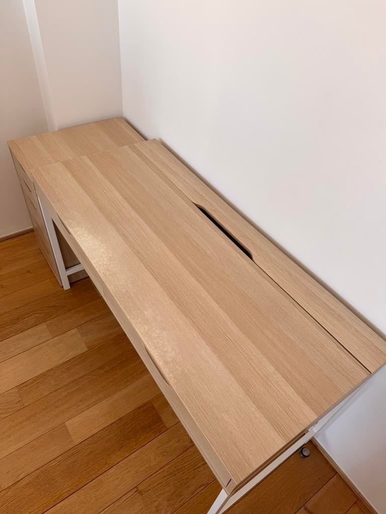 Bureau Ikea avec meuble à tiroirs - Alex, Scandinave, Enlèvement, Comme neuf, IKEA