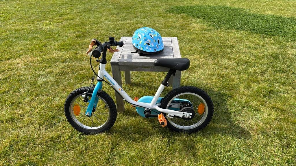 Fiets met help voor kleuter 3-4 jaar, Fietsen en Brommers, Ophalen, Zo goed als nieuw