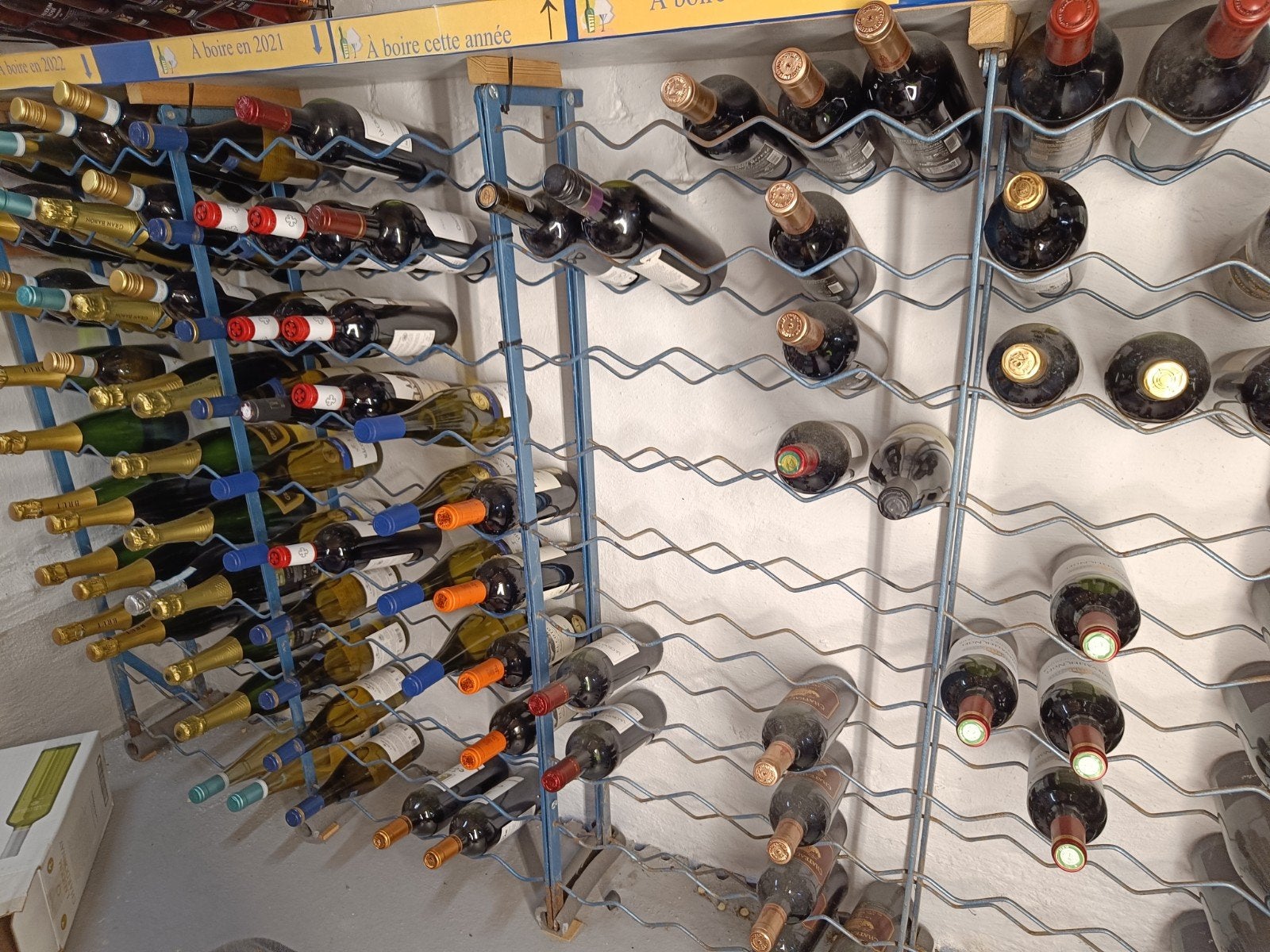 racks à vin 200 bouteilles, Ophalen, Gebruikt, 25 flessen of meer, 75 – 100