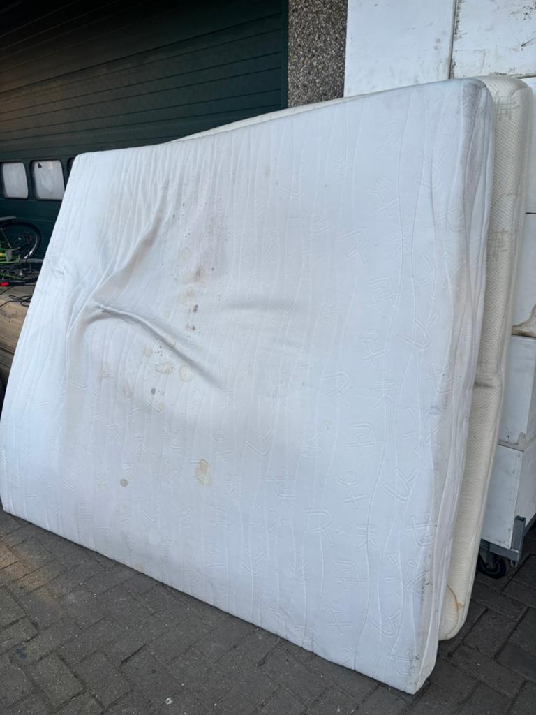 1 matras gratis, Ophalen, Gebruikt, Tweepersoons, Matras