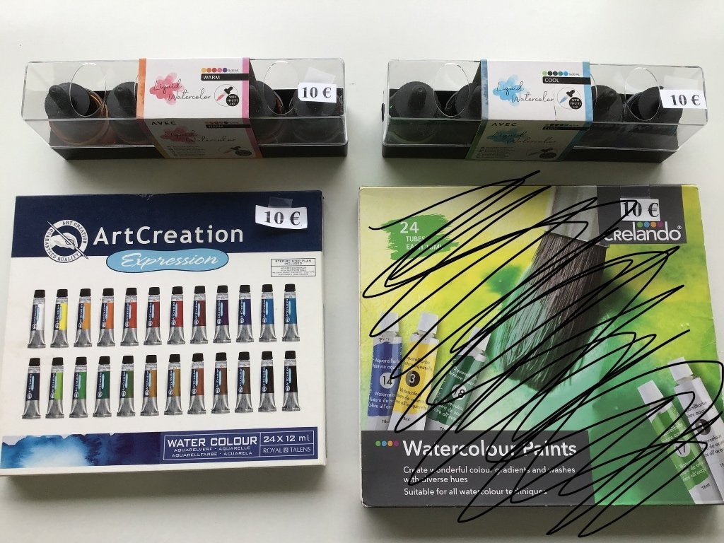 3 nieuwe setjes met water verf, Hobby en Vrije tijd, Ophalen of Verzenden, Nieuw