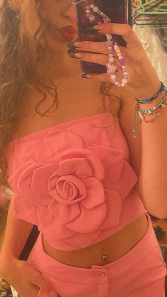 Pantalon et haut, Enlèvement ou Envoi, Comme neuf, Taille 36 (S), Rose