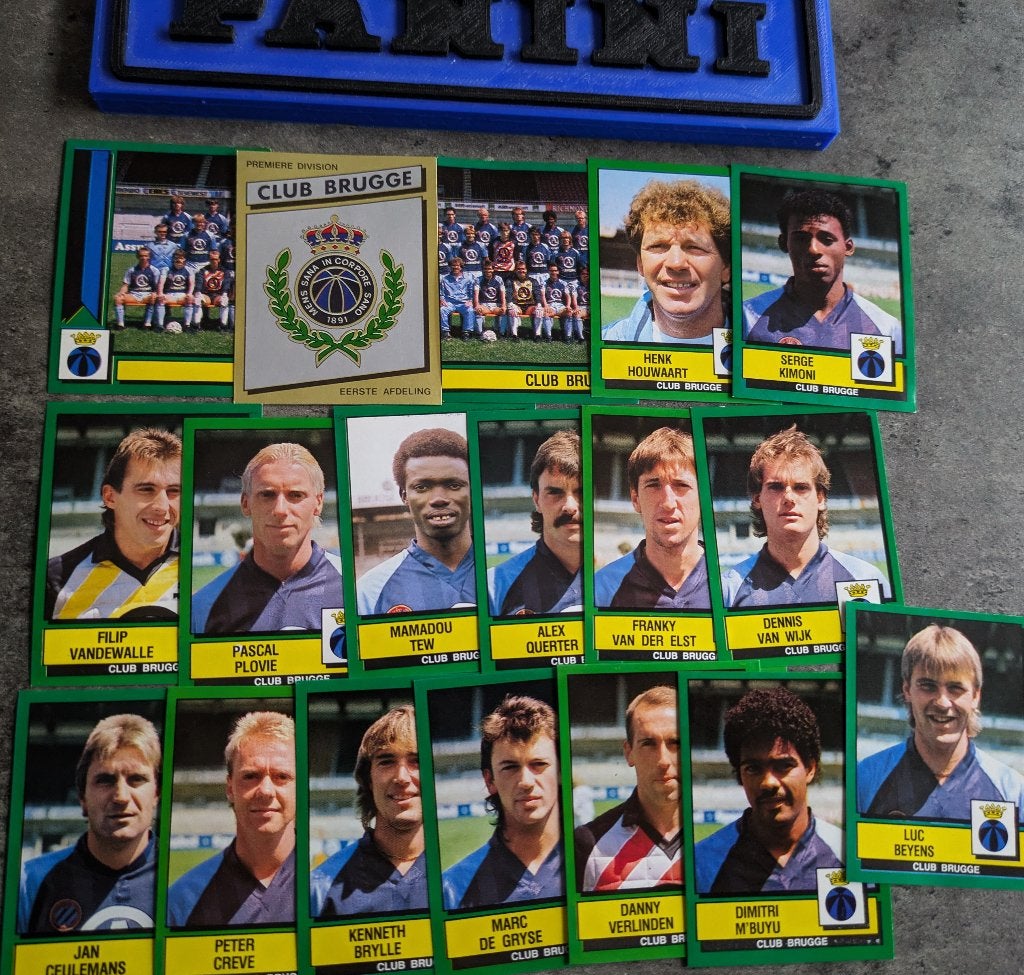 AUTOCOLLANTS PANINI FOOTBALL 89 CLUB BRUGGE 18x 1989, Envoi, Neuf
