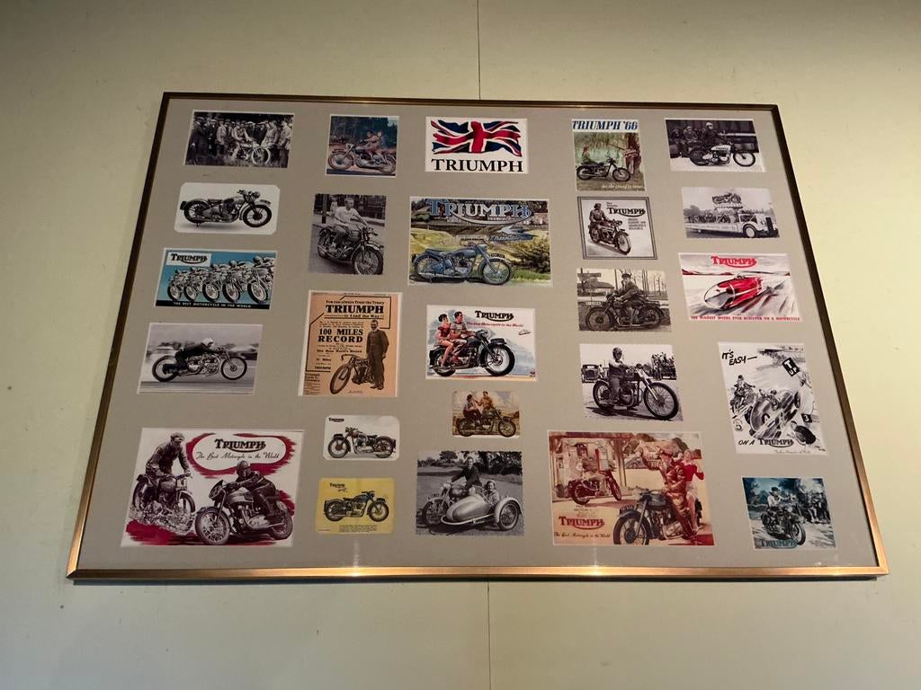 TRIUMPH moto decokader, Motoren, Bedrijf
