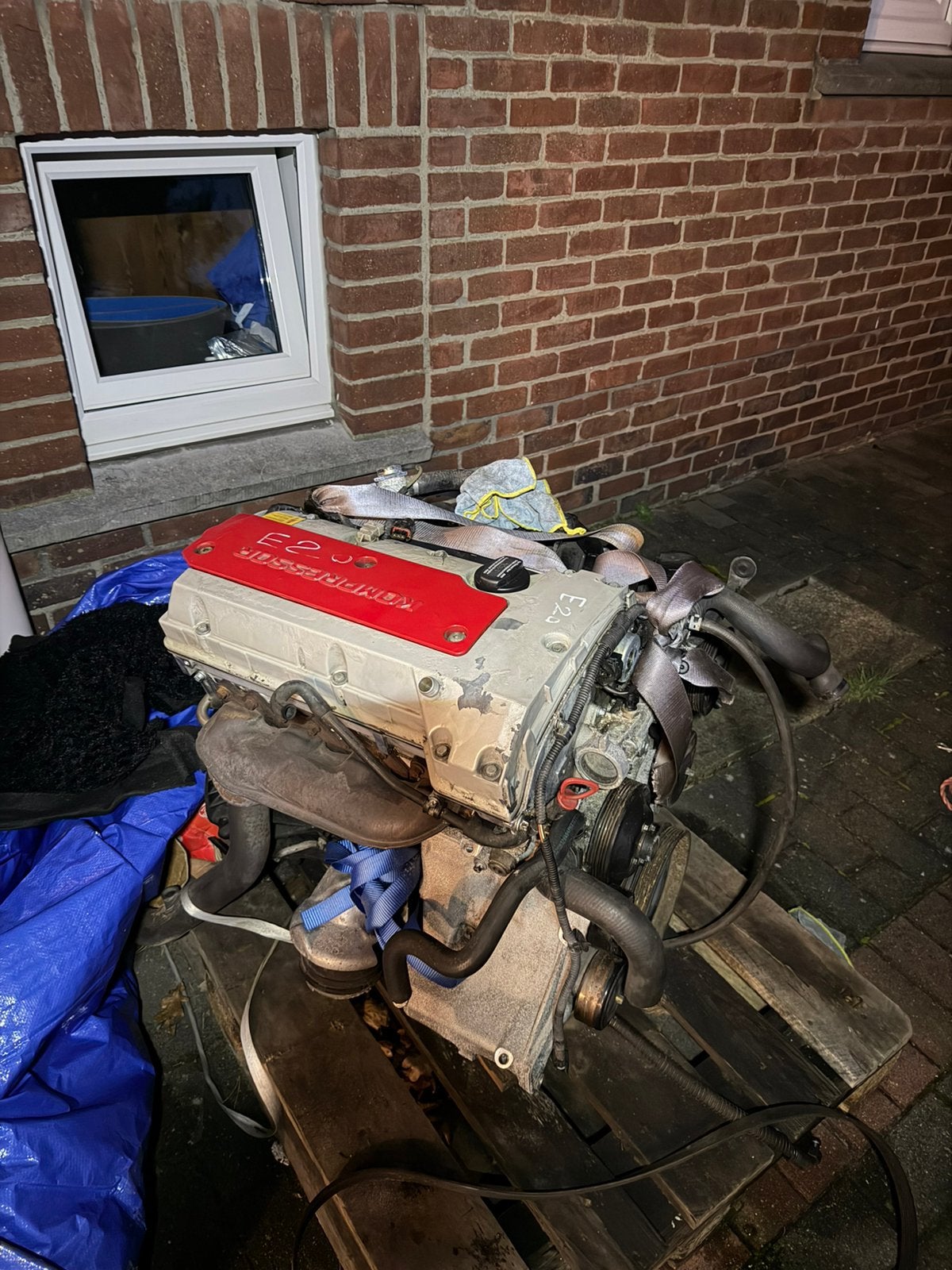 W210 E200 kompressor motorblok M111956, Ophalen, Gebruikt, Mercedes-Benz