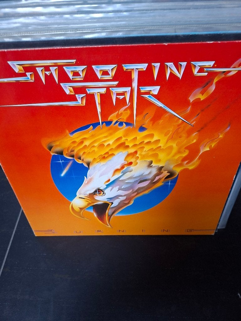 lp - shooting star - burning - bak 5, Cd's en Dvd's, LP, Gebruikt, Ophalen of Verzenden, Hardrock