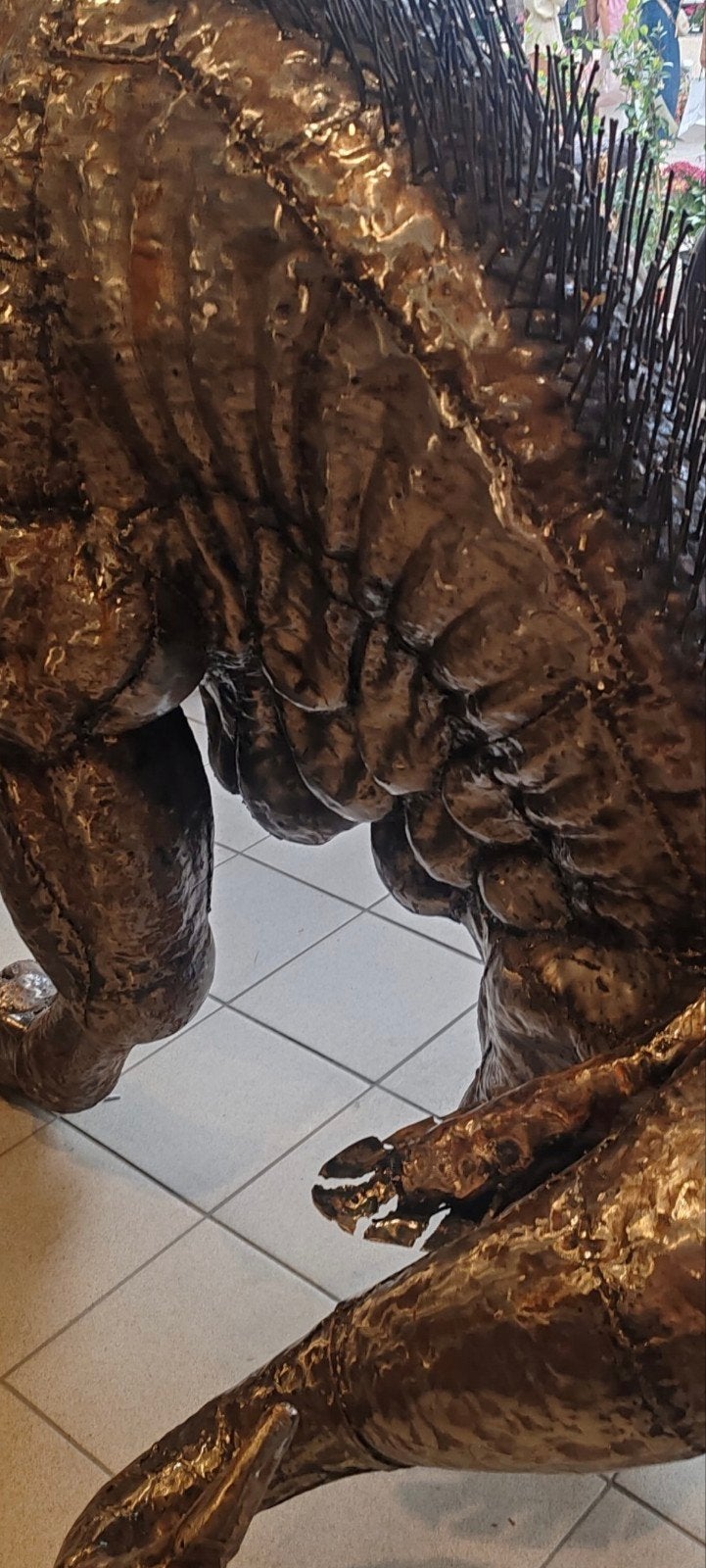 Sculptuur buffel, Enlèvement, Métal
