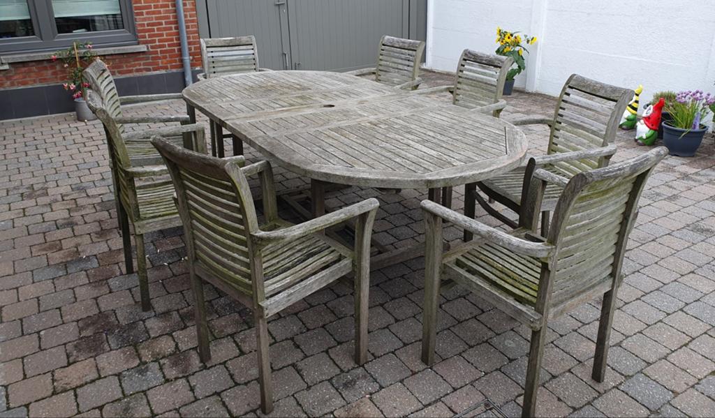 Teak tuinset, Tuin en Terras, Ophalen, Tuinset