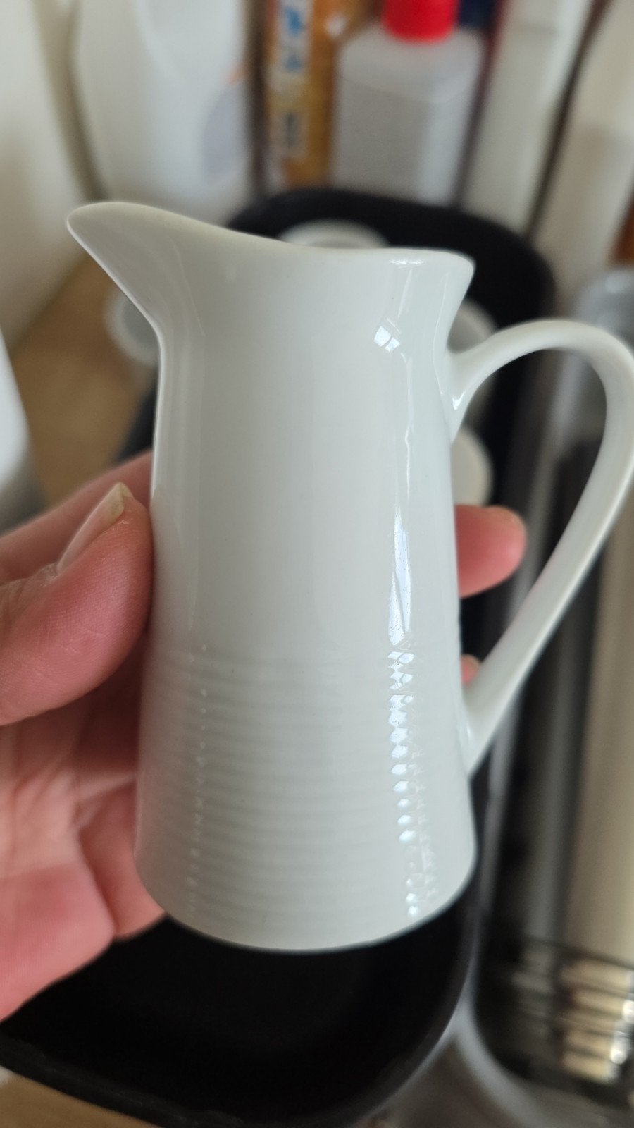 Lot de 4 pots à lait / mini pichets Cosy & Trendy en porcela, Enlèvement ou Envoi, Porcelaine, Moderne