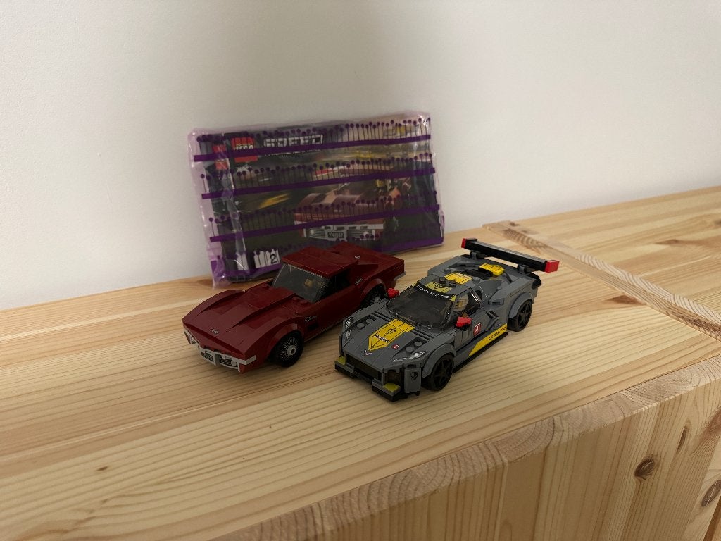 Chevrolet Corvette C8.R and 1968 Chevrolet Corvette (76903), Lego, Zo goed als nieuw, Speed Champions, Ophalen of Verzenden