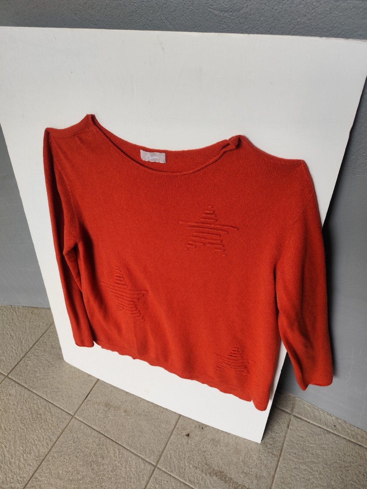 Roest bruine pull. Cassis. M. Split aan de zijkant., Ophalen, Maat 38/40 (M)