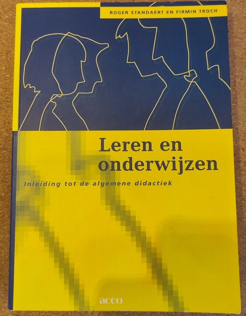 Leren en onderwijzen, inleiding tot de algemene didactiek, Boeken, Gelezen, Hoger Onderwijs, Acco, Ophalen of Verzenden