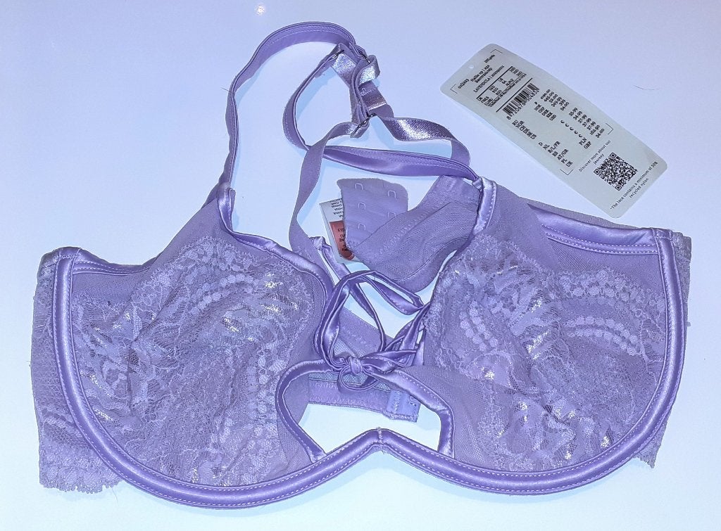 Niet voorgevormde Bh Hallie lila Hunkemoller 80D, Ophalen of Verzenden, Paars, BH