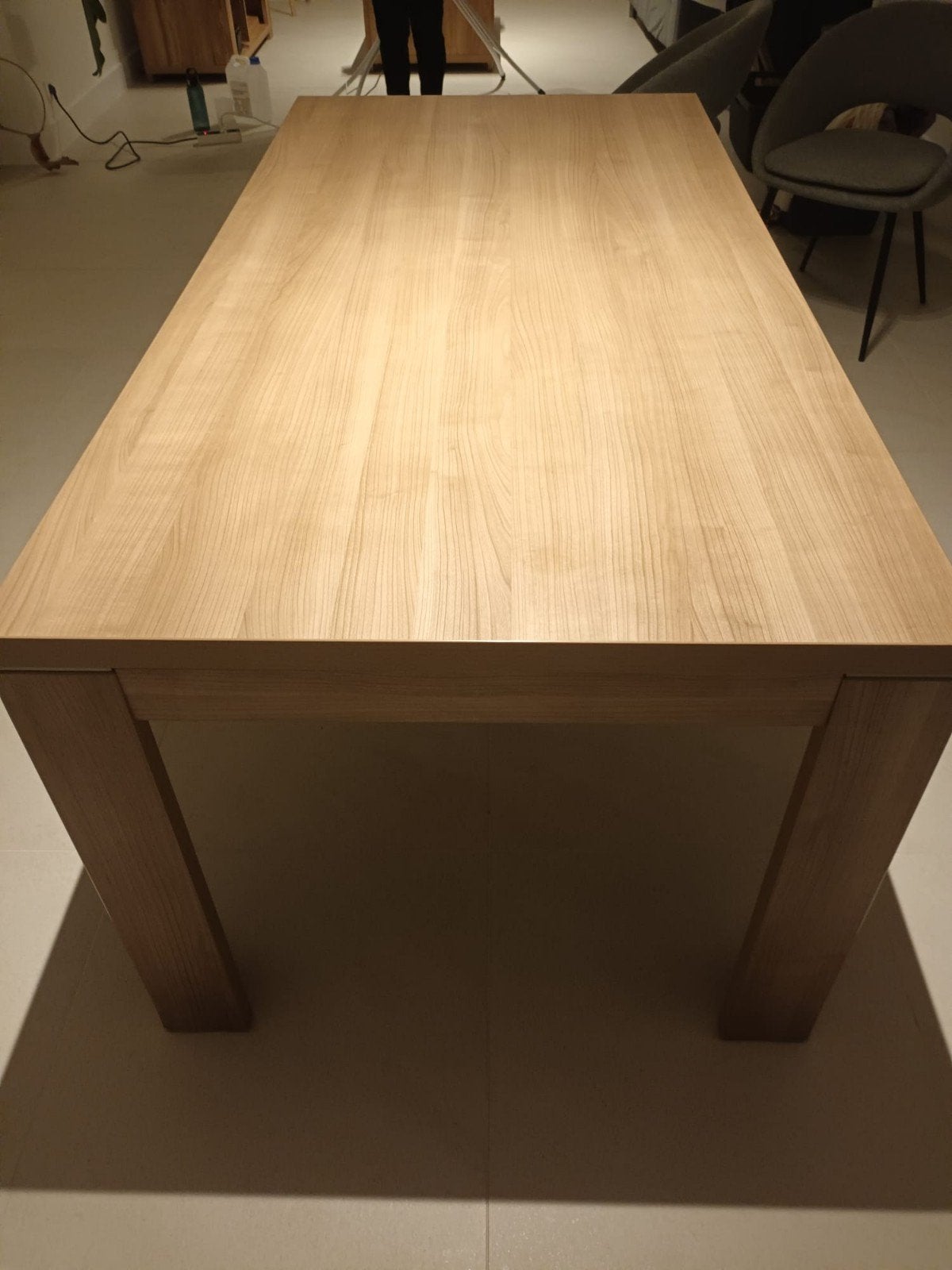 Bruine eettafel, Huis en Inrichting, Ophalen, Gebruikt, 50 tot 100 cm, Vijf personen of meer