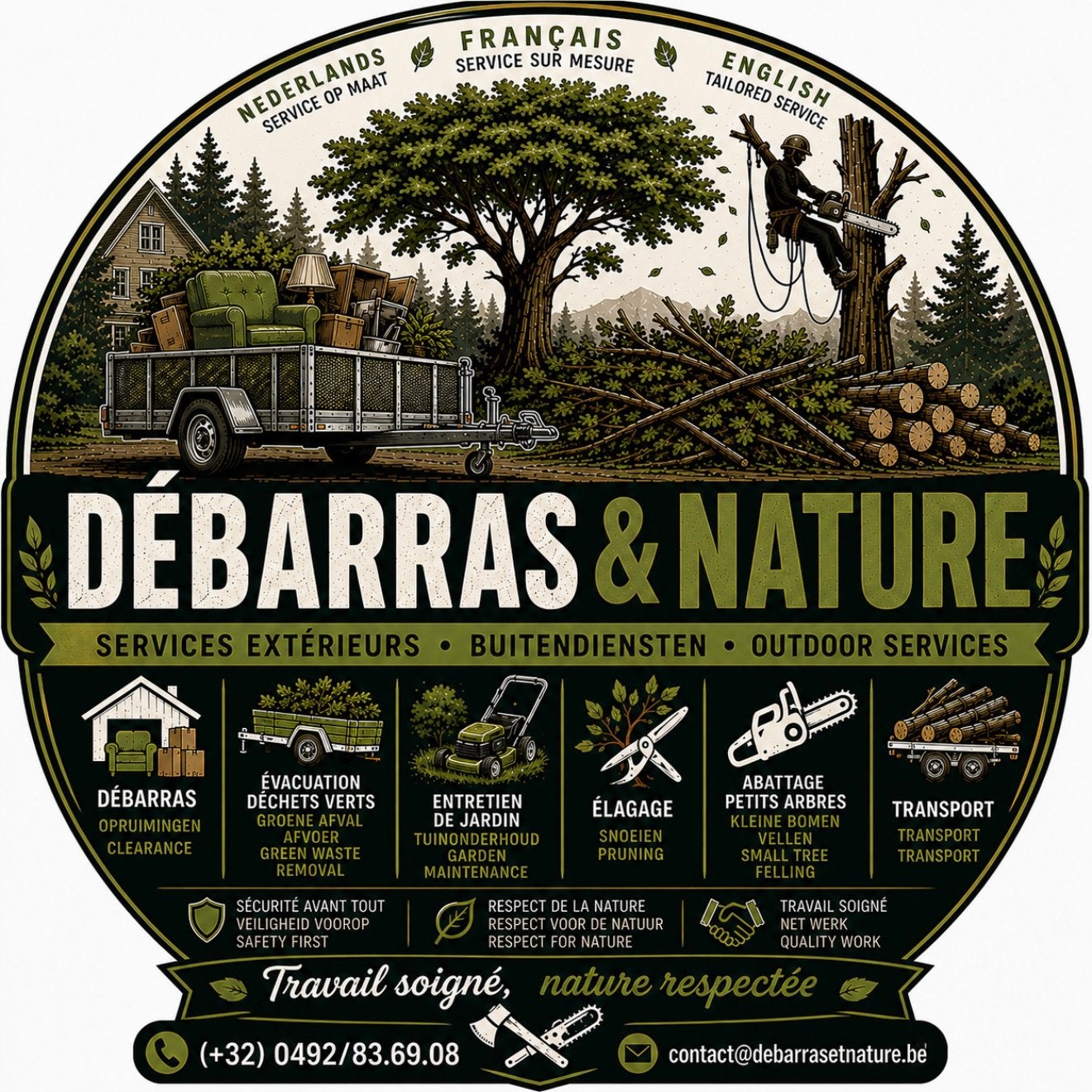 Débarras & Nature - entretien de jardin - Tuinonderhoud etc, Tuin en Terras, Ophalen