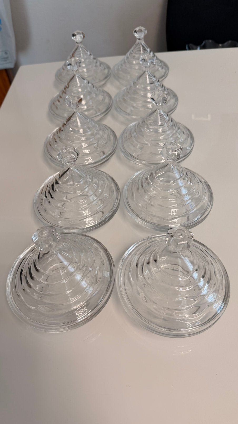 Glazen schaaltjes met deksel – set van 6, Huis en Inrichting, Ophalen of Verzenden, Zo goed als nieuw, Overige typen, Glas