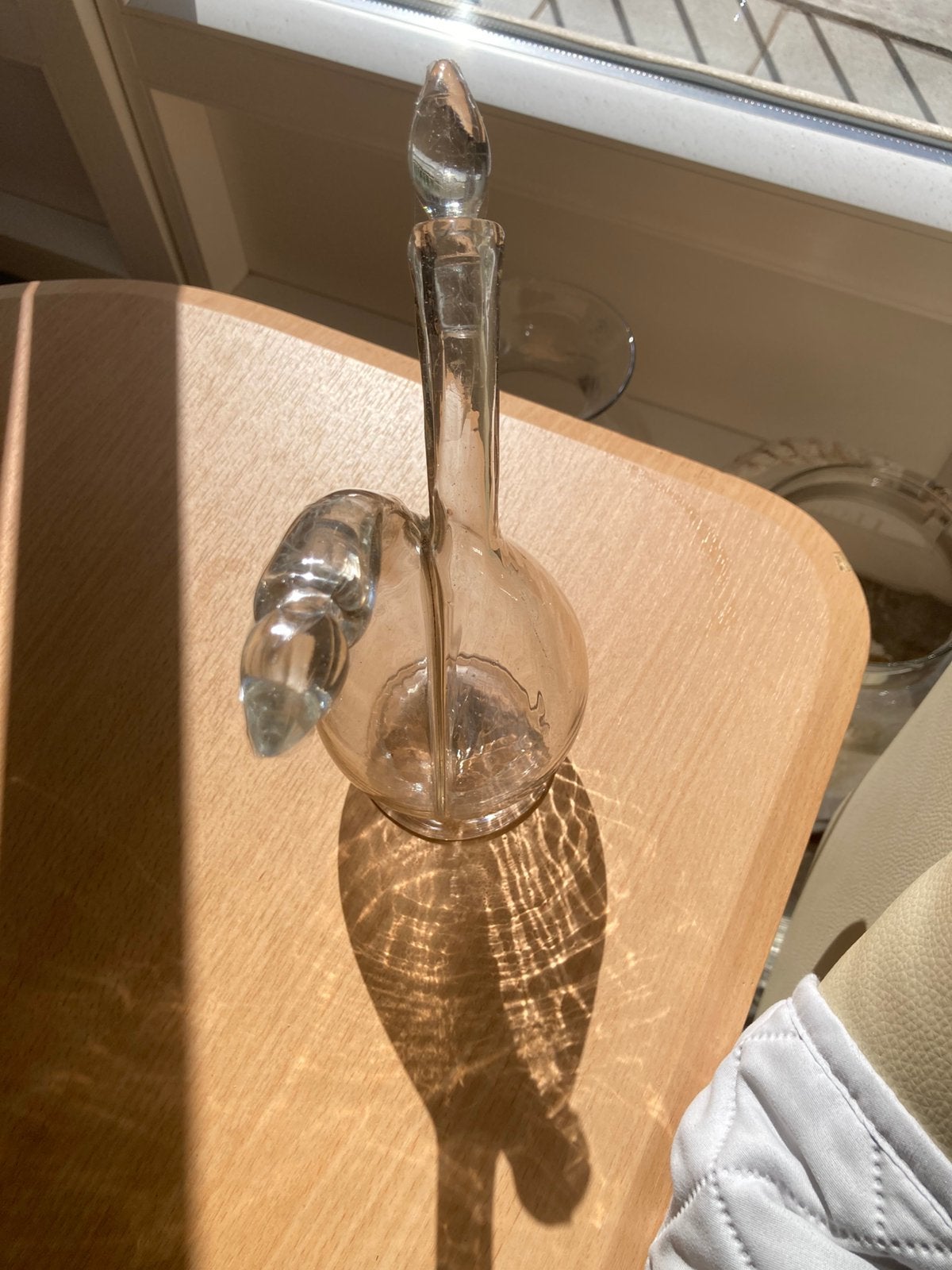 Carafe à huile et vinaigre vintage française à double bec, Antiquités & Art, Enlèvement ou Envoi