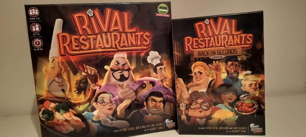 Rival Restaurants Kickstarter Deluxe + Expansion, Enlèvement ou Envoi, Neuf