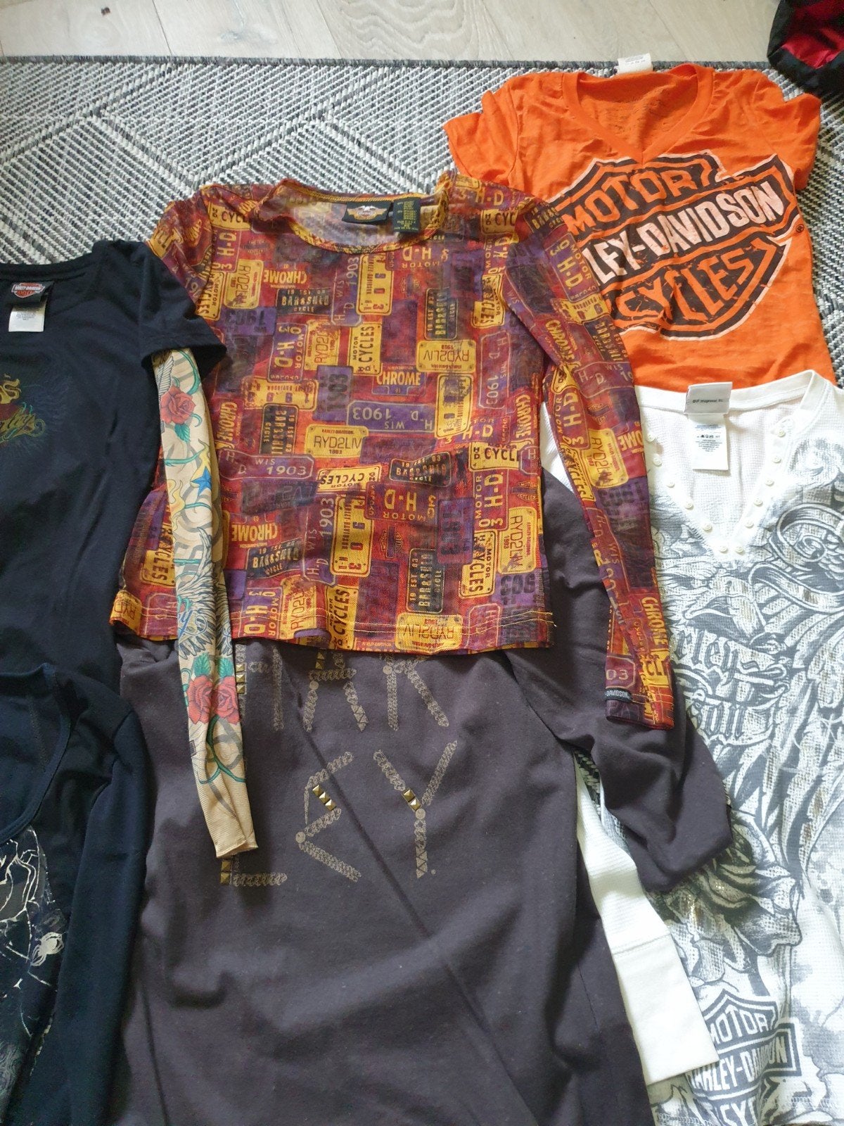 vêtements harley davidson homme xl et femme s, Ophalen