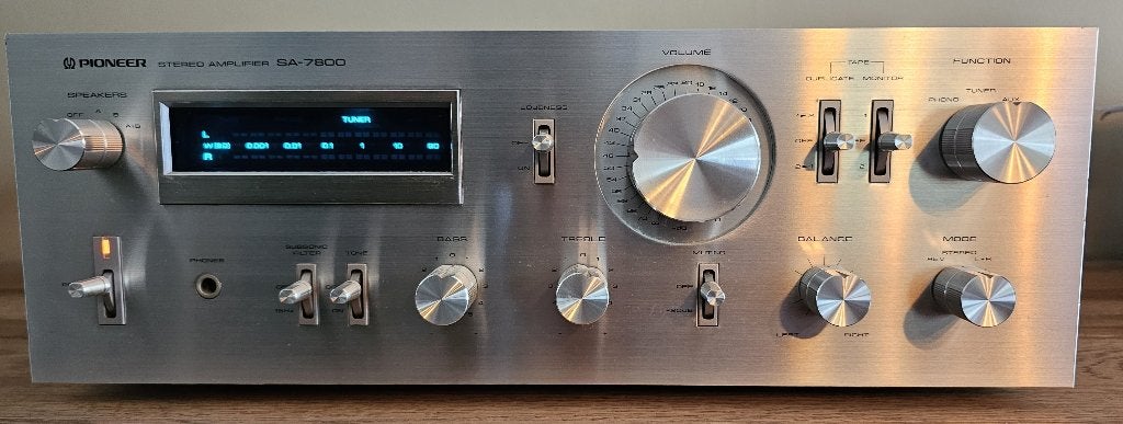 Amplificateur stéréo PIONEER SA-7800, TV, Hi-fi & Vidéo, Reconditionné, 60 à 120 watts, Enlèvement, Stéréo