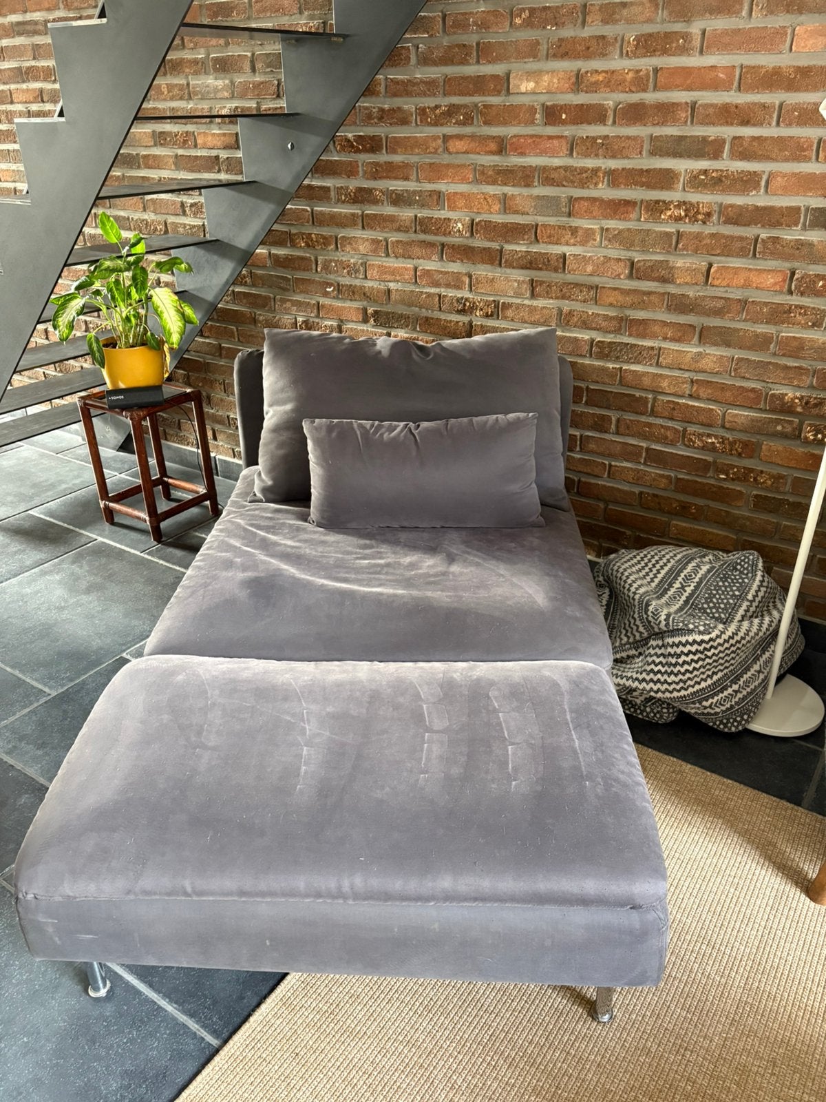 Zetel chaise longue Ikea Söderhamn, Ophalen, Gebruikt, Eenpersoons, Minder dan 150 cm