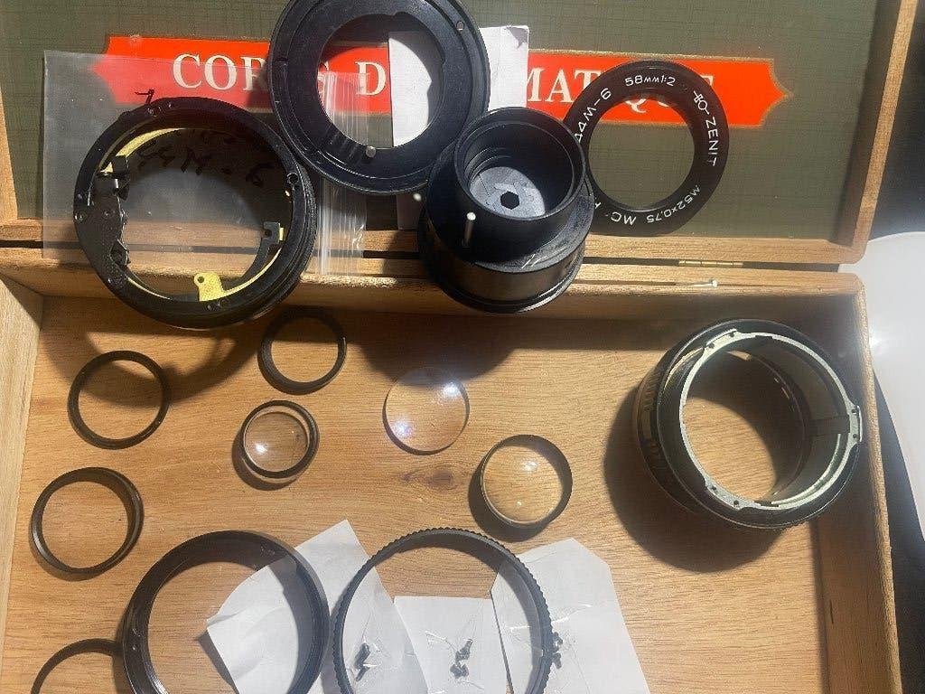 Hélios Zenit 44 M-6, 58 mm, M42, Enlèvement ou Envoi, Lentille standard