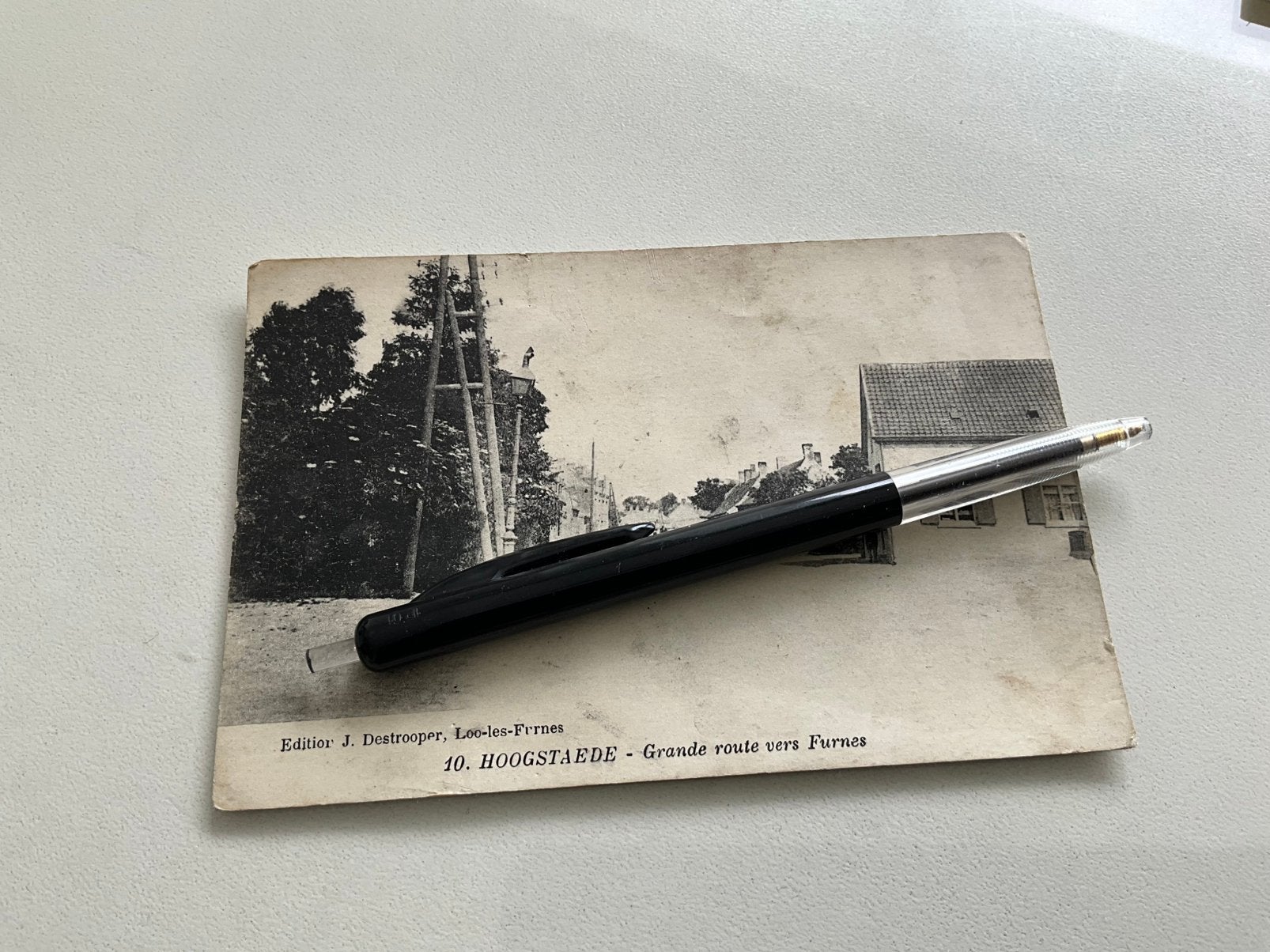 Unieke antieke briefkaart Hoogstade (Alveringem), Verzamelen, Ophalen of Verzenden