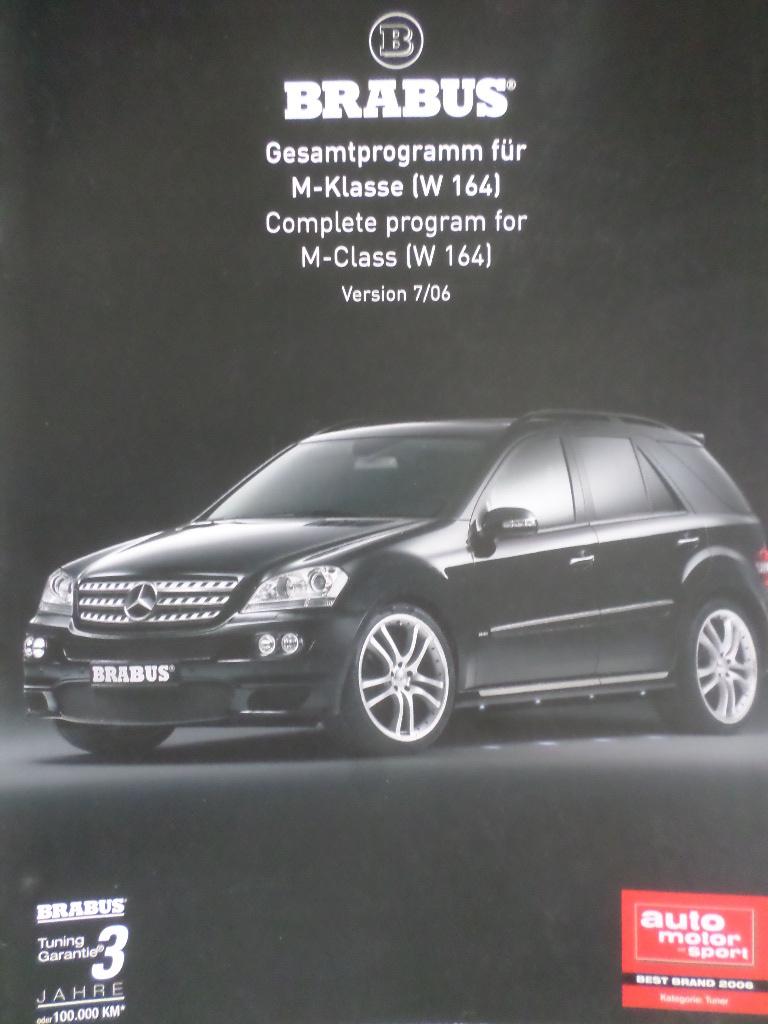 Mercedes Brabus M Klasse Brochure, Ophalen of Verzenden, Mercedes