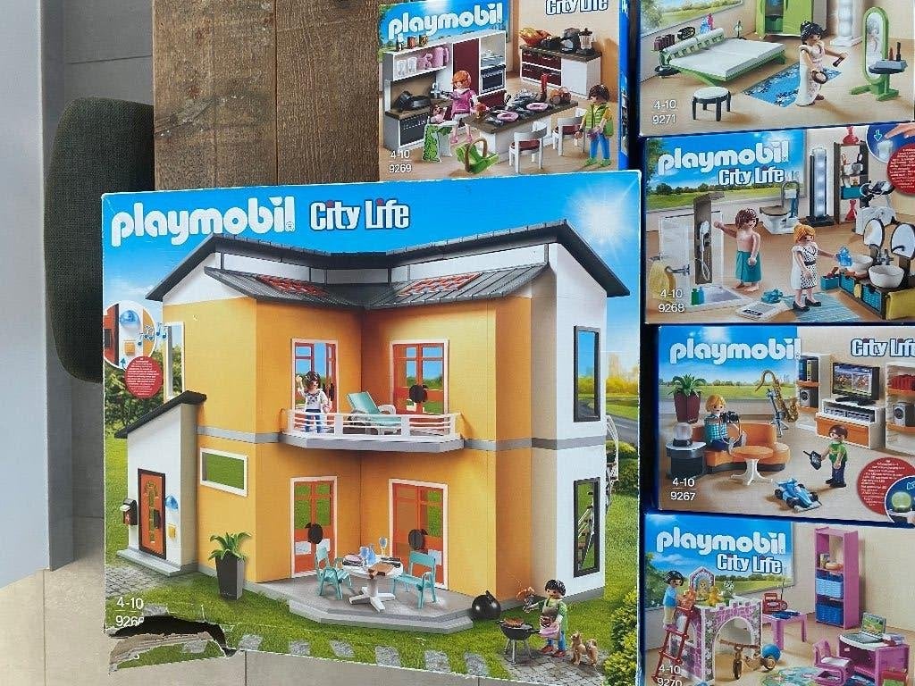 Playmobil huis 9266, Ophalen, Gebruikt, Gebouw, Complete set