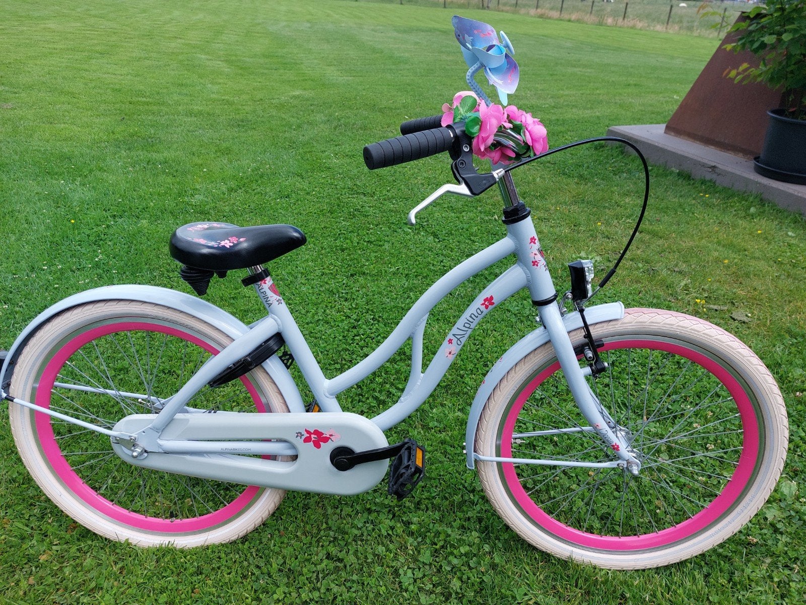 Alpina ocean meisjesfiets 22inch, Fietsen en Brommers, Ophalen, Terugtraprem, 22 inch, Gebruikt