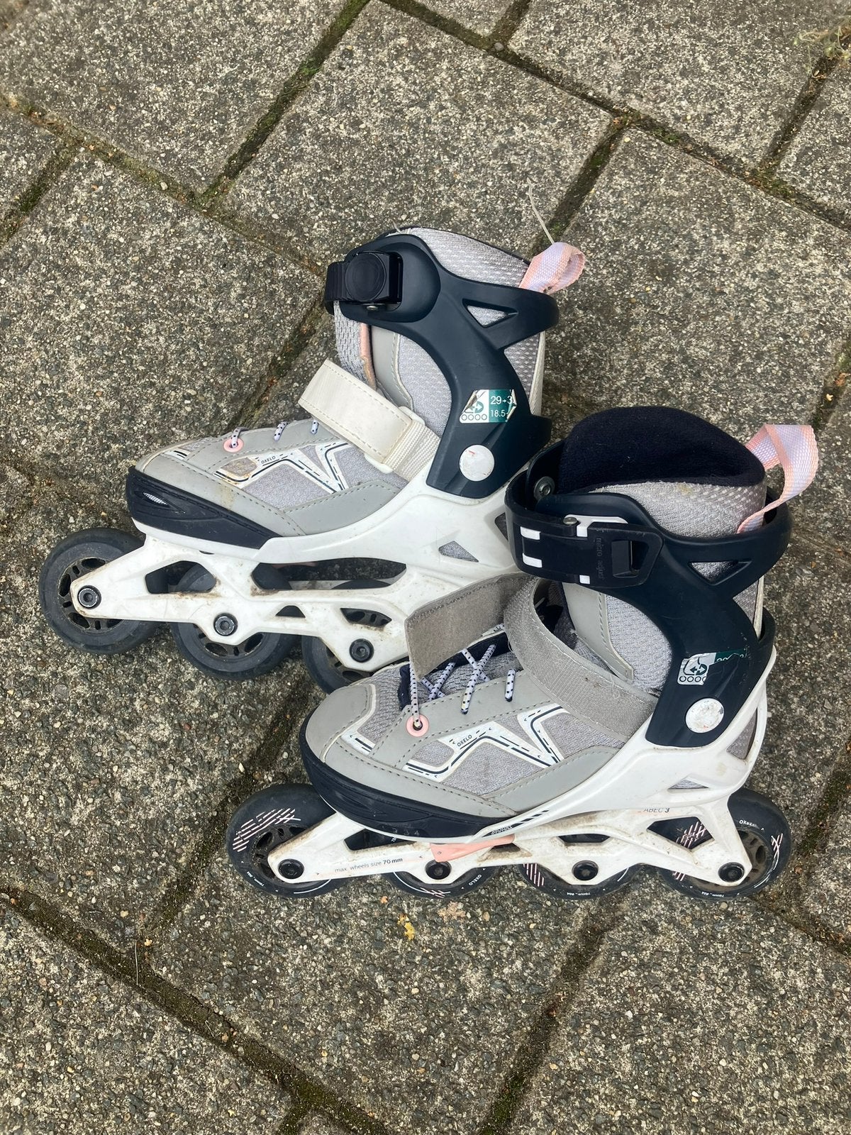 Patins à roulettes alignées Rollers decathlon taille 29 à 32, Enlèvement, Utilisé