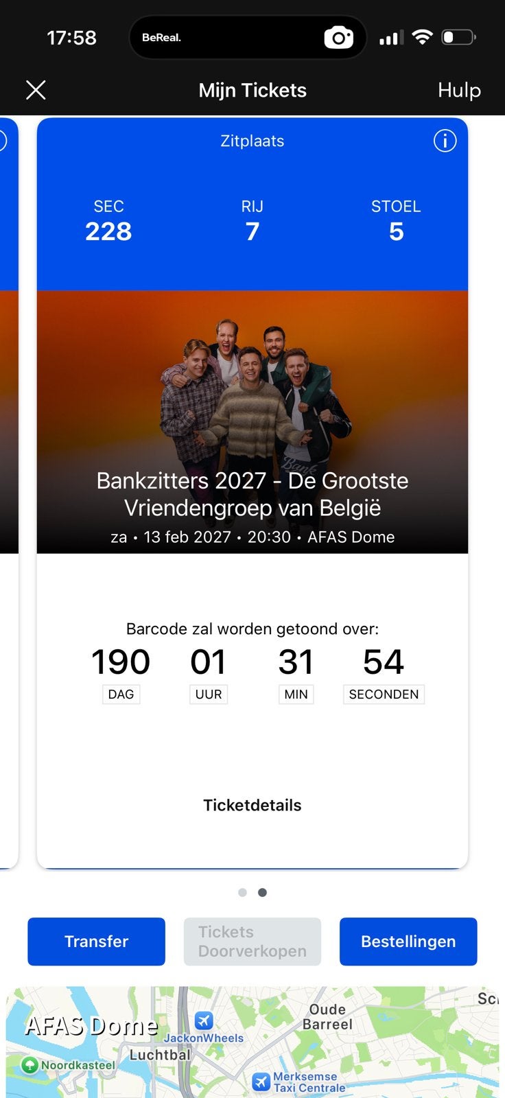 2 tickets te koop bankzitters 13/02/2027, Deux personnes