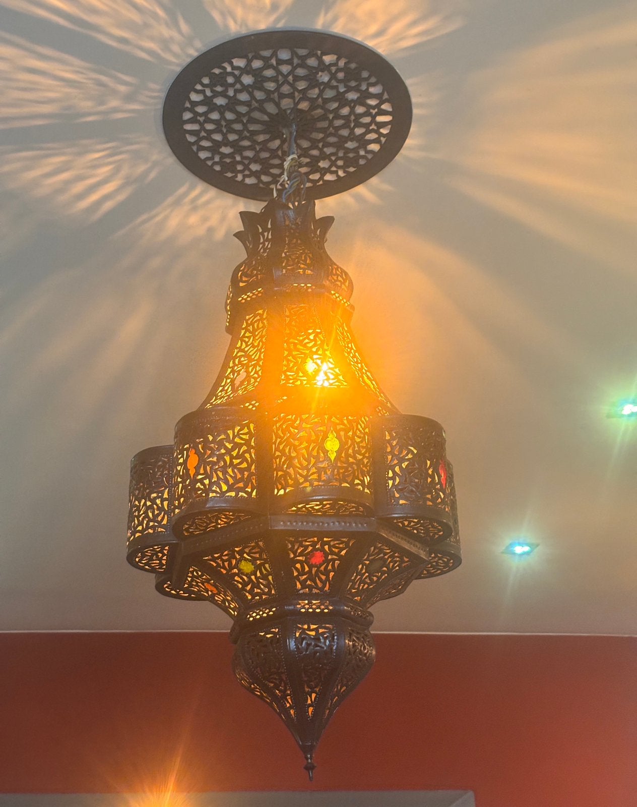 Lampe suspendue style marocain, Maison & Meubles, Enlèvement, Comme neuf
