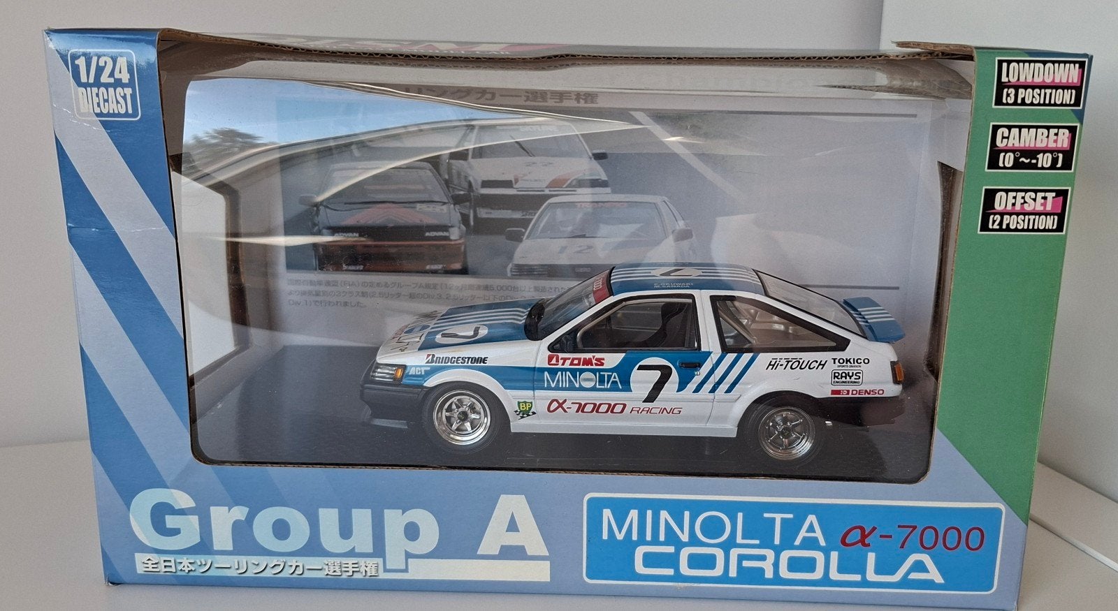 Toyota AE86 Tom's 1:24, Ophalen of Verzenden, Gebruikt, Auto, Overige merken