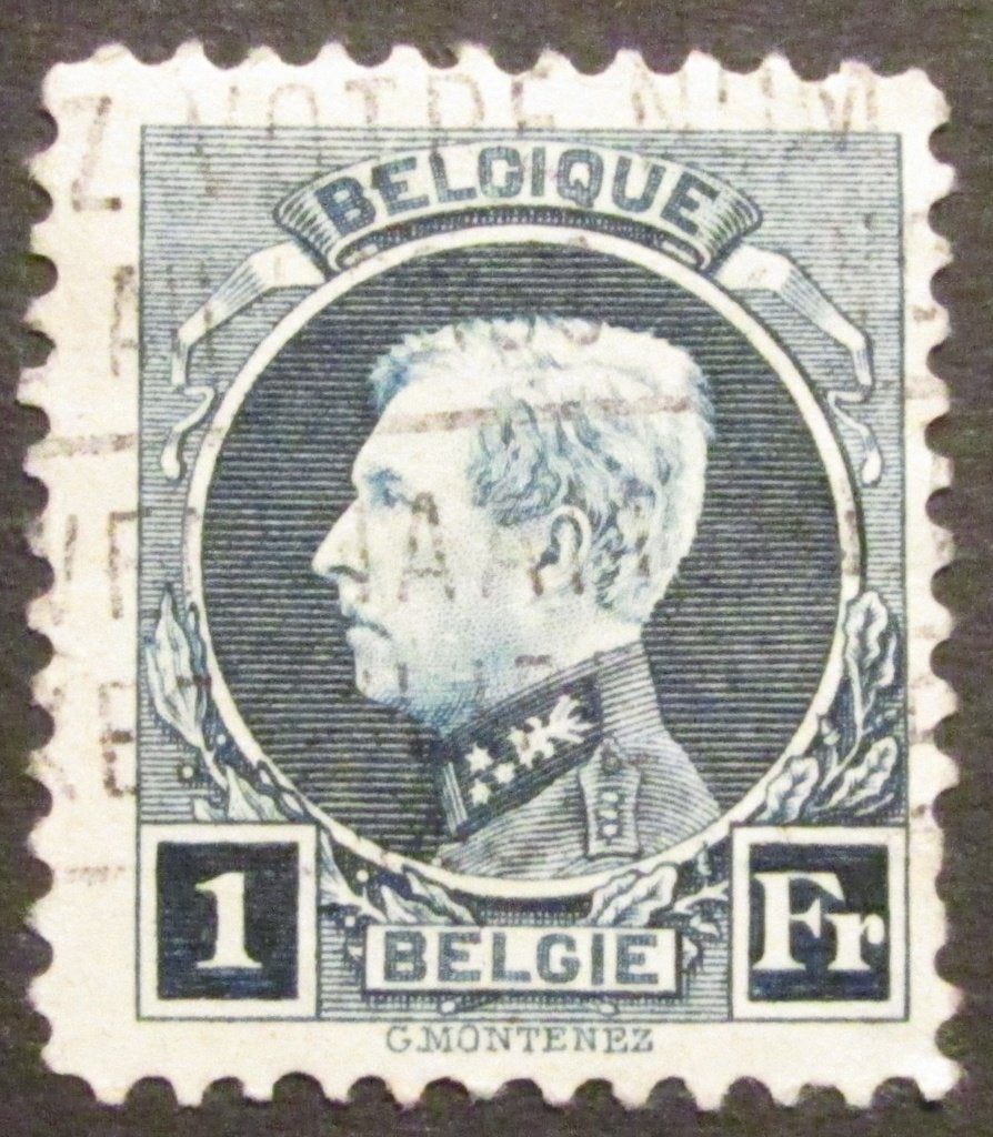1 frank OBC 215 afgestempeld, Met stempel, Koninklijk huis, Frankeerzegel, Ophalen of Verzenden