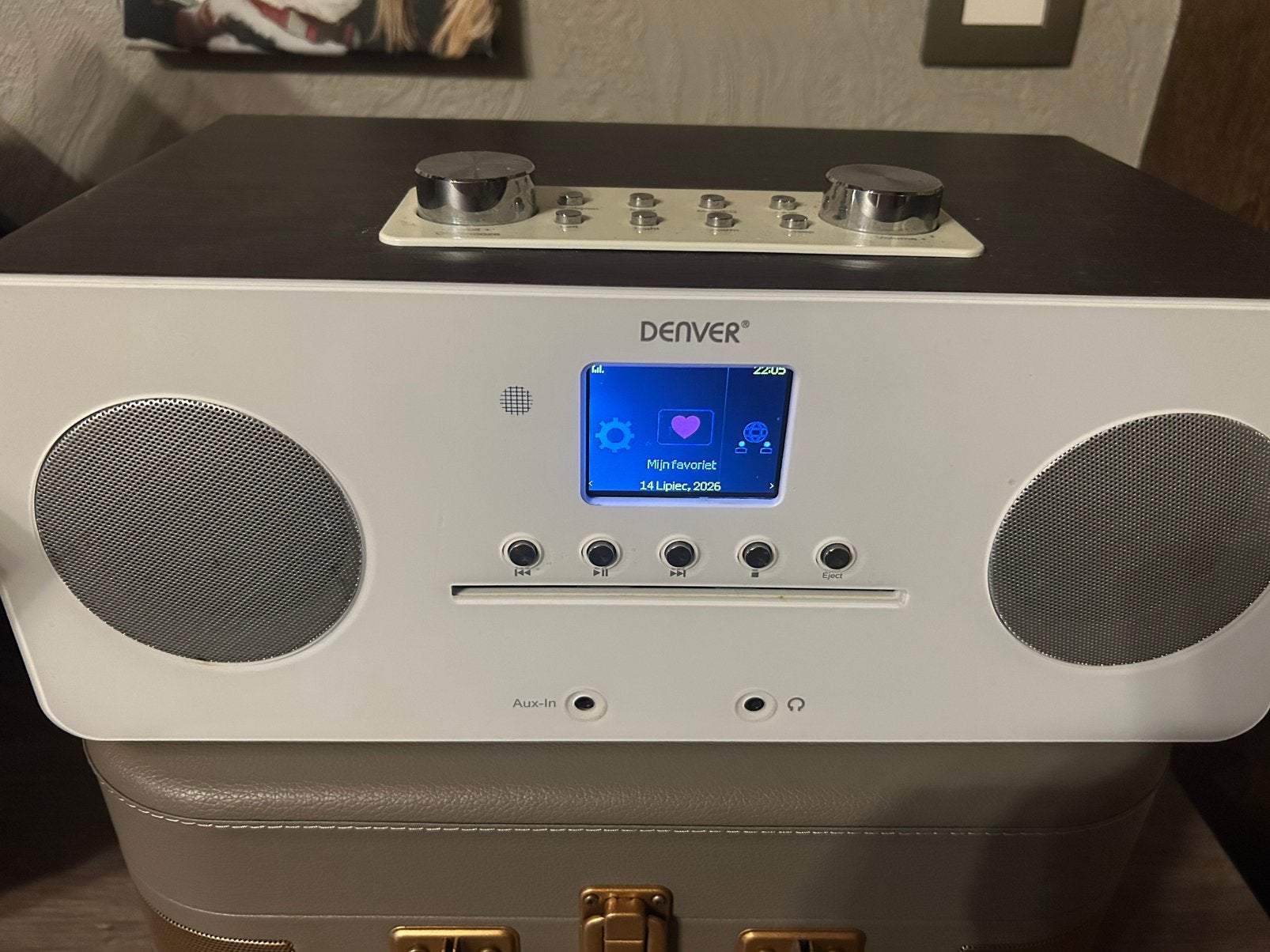 Denver dab+ radio met cd speler en bluetooth verbinding, Ophalen, Zo goed als nieuw, Radio, Met cd-speler