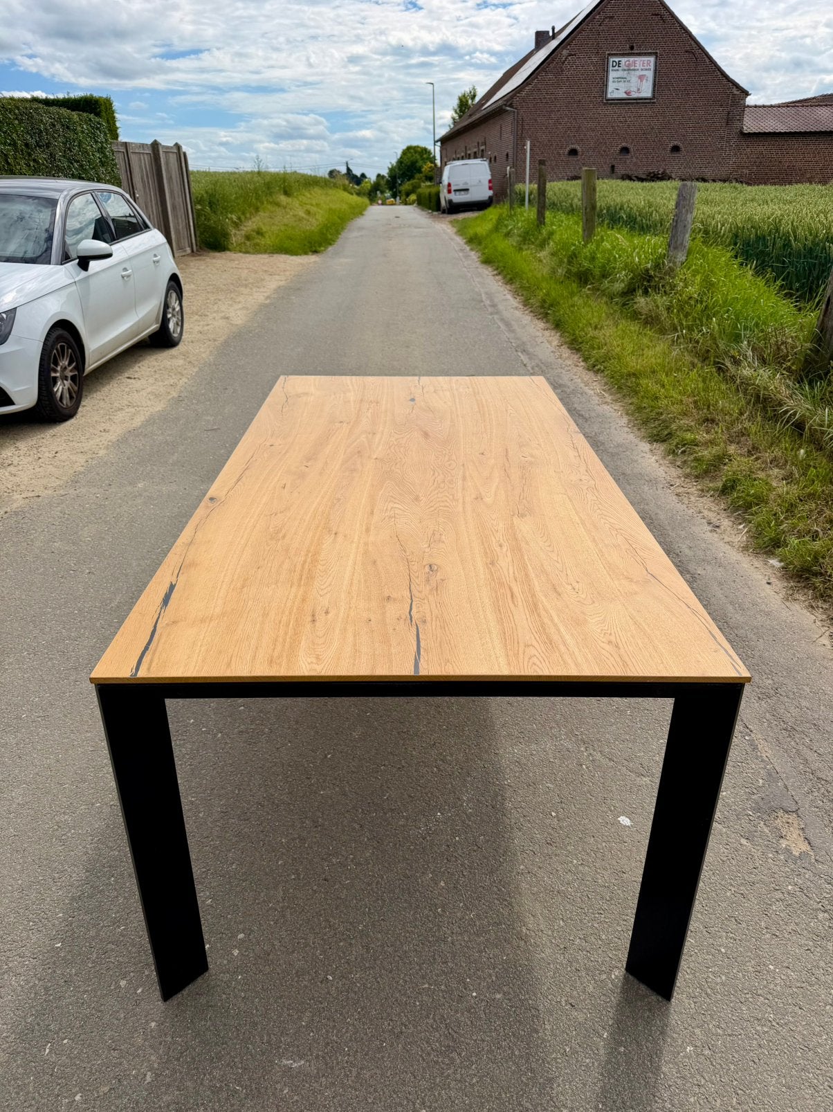 Grande table à manger, Jardin & Terrasse, Tables de jardin, Comme neuf, Enlèvement