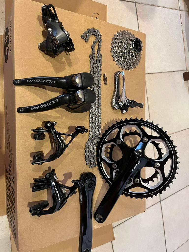 Shimano ultegra 11 speed full groepset., Fietsen en Brommers, Fietsonderdelen, Ophalen of Verzenden, Gebruikt, Racefiets, Aluminium