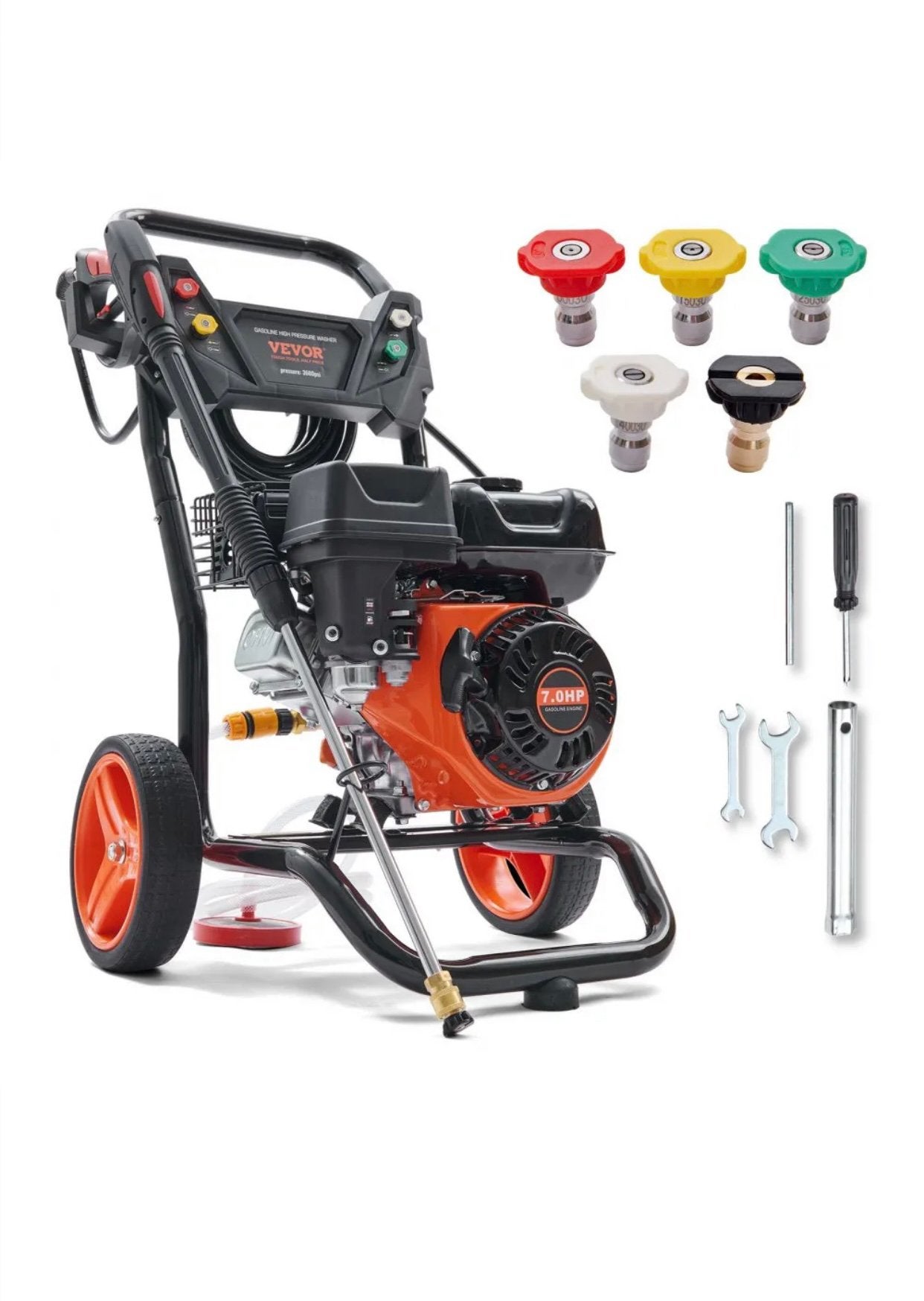 VEVOR Prof.Hogedrukreiniger Set,3950 PSI,Oppervlakterei,Lans, Tuin en Terras, Hogedrukreinigers, Ophalen of Verzenden, Zo goed als nieuw