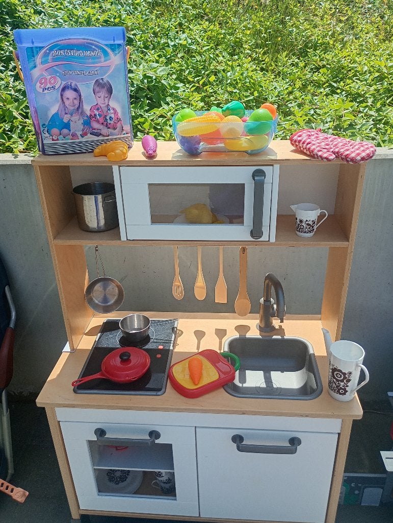 Ikea keukentje inclusief accessoires, Ophalen, Gebruikt, Hout, Speelkeuken