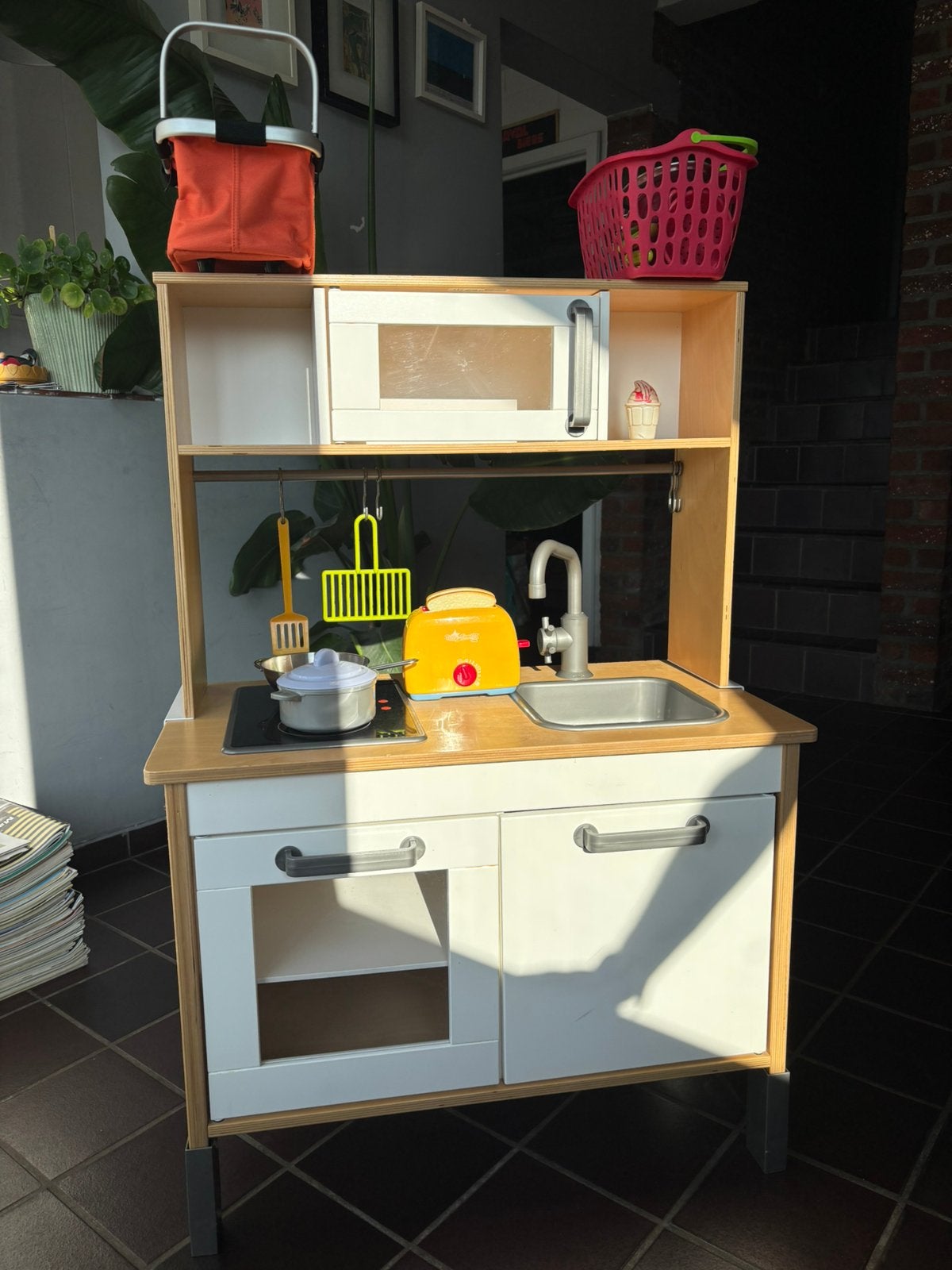 Keukentje ikea + accessoires, Kinderen en Baby's, Ophalen, Zo goed als nieuw, Hout, Speelkeuken