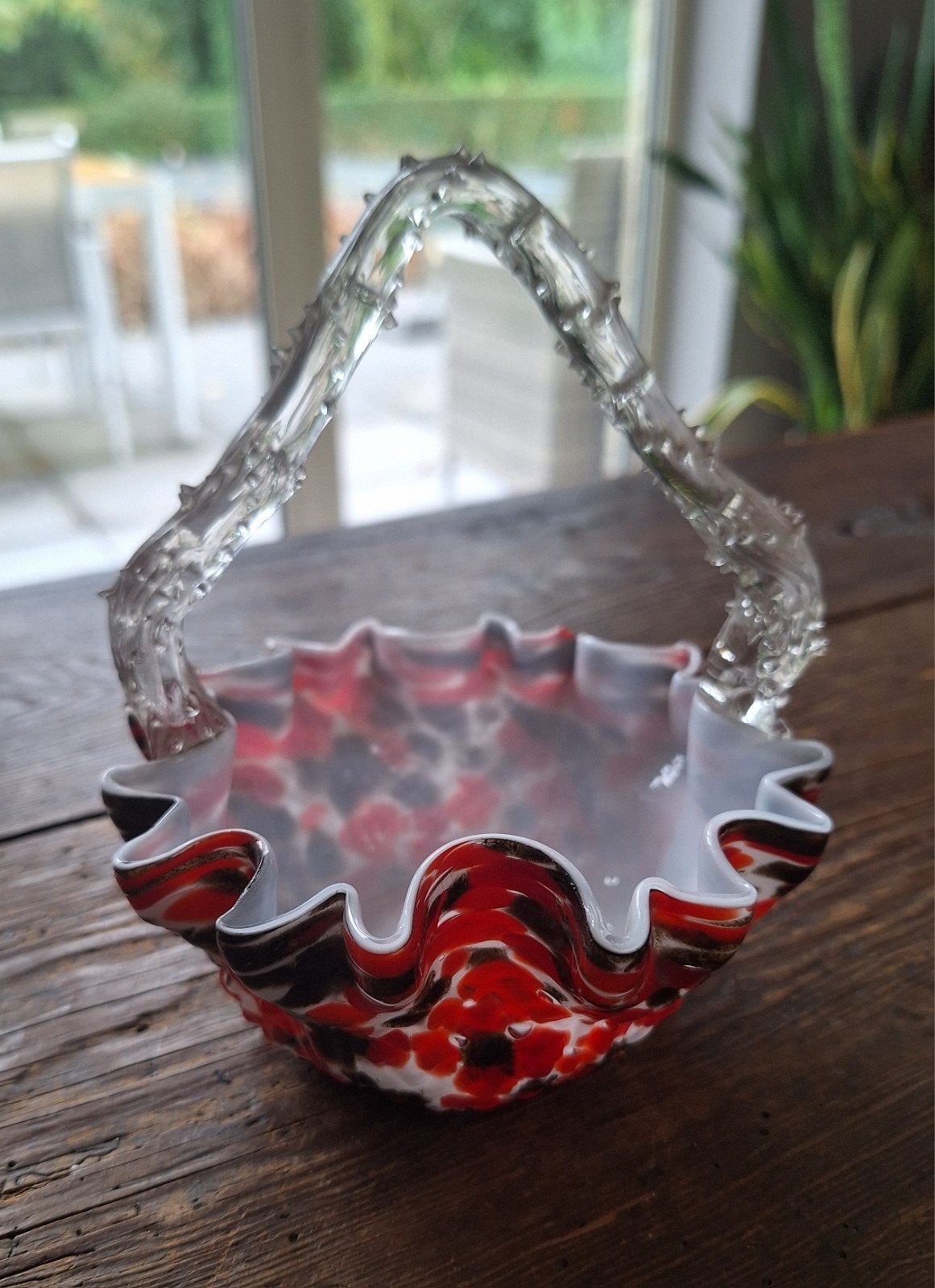 murano glas mandje, Ophalen of Verzenden