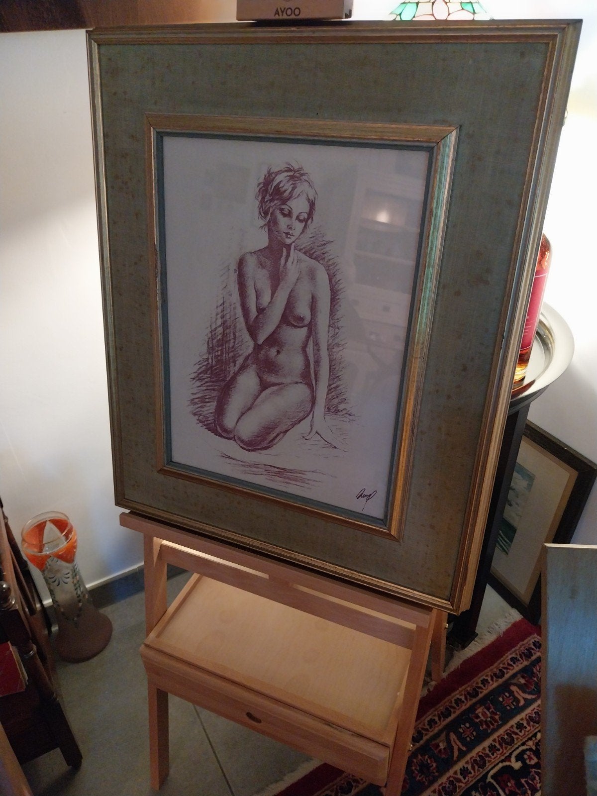 GUISEPPE TARANTINO Milan (ORIGINEEL WERK)  zolder stuk, Antiek en Kunst, Kunst | Tekeningen en Fotografie, Ophalen