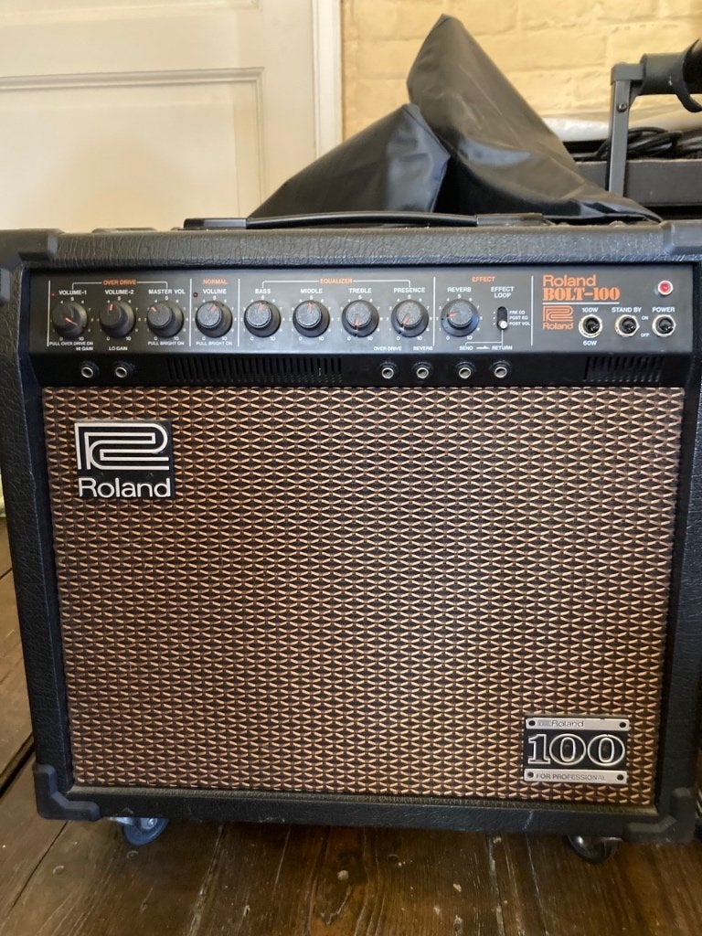 Roland combo amp Bolt-100, Muziek en Instrumenten, Versterkers | Bas en Gitaar, Ophalen, Gebruikt, Gitaar