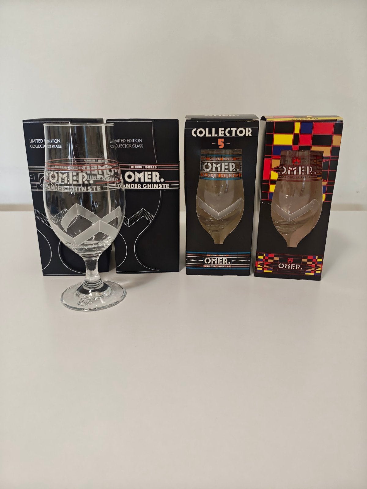 Limited edition Omer glazen, Collections, Enlèvement, Neuf, Verre ou Verres