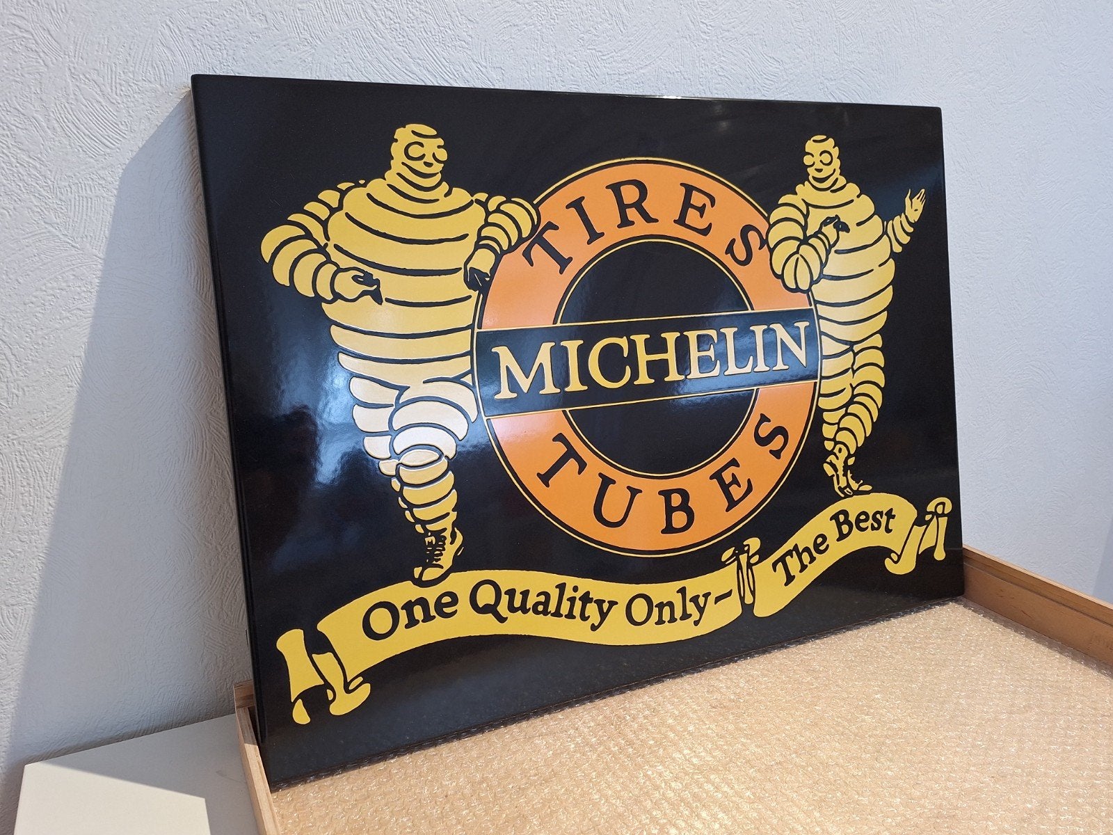 Emaille bord Michelin bibendum (Emaillerie Belge), Verzamelen, Ophalen
