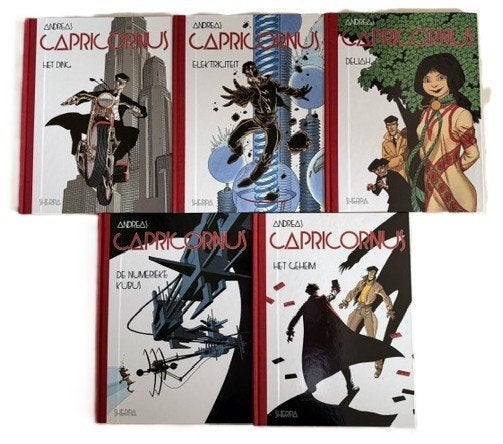 Andreas Capricornus 1-5 LUXE (+ zeefdrukken) 1997 Sherpa, Boeken, Complete serie of reeks, Nieuw, Ophalen of Verzenden, Andreas