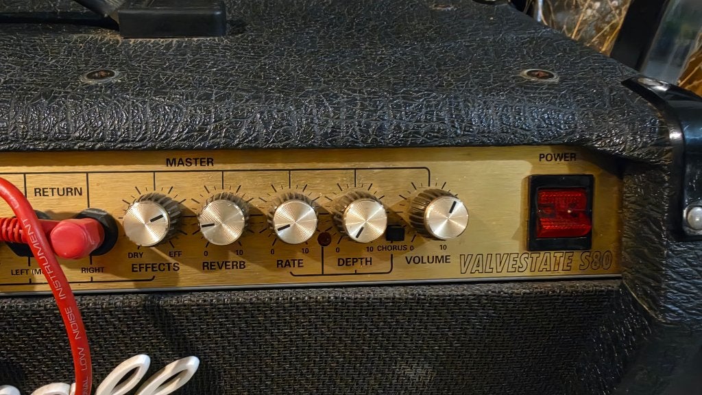 Gitaar + Vintage UK-made Valvestate 8240, Muziek en Instrumenten, Ophalen, Gebruikt, Gitaar