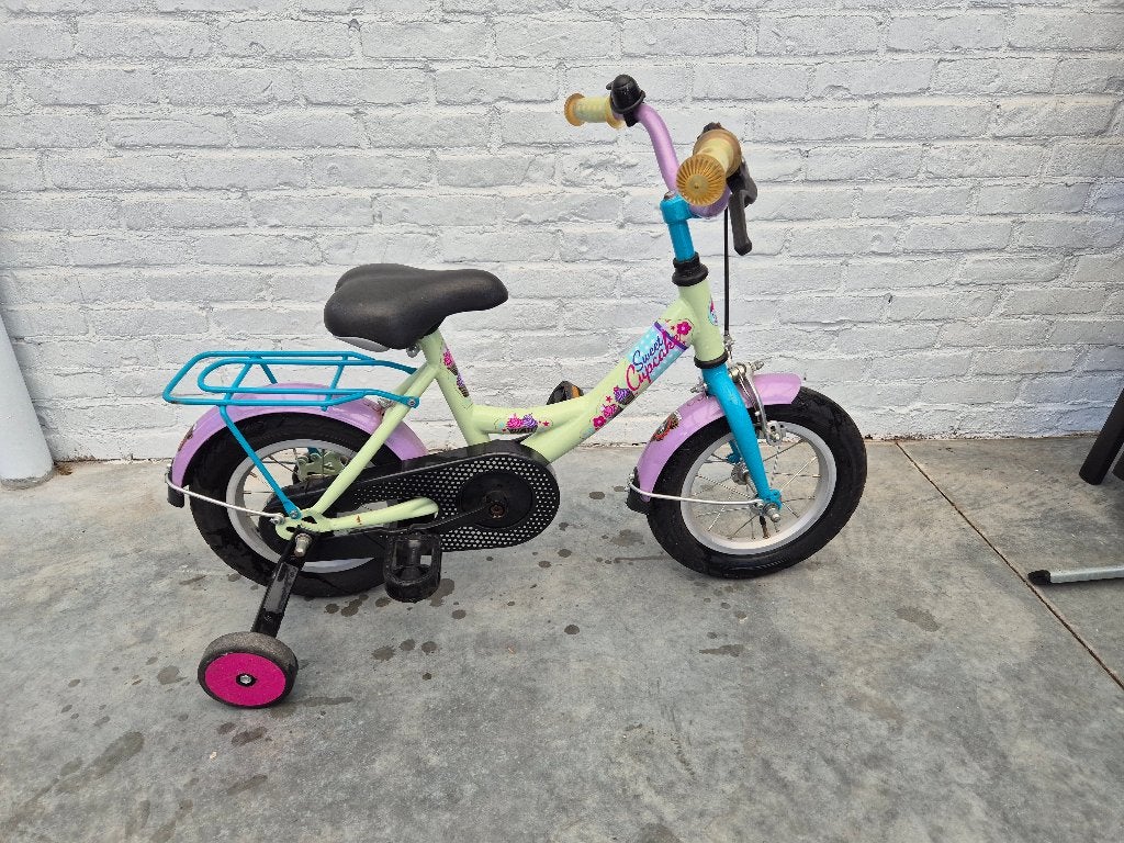 Kinderfiets 12,5 inch, Ophalen, Zijwieltjes, Gebruikt, Velgrem